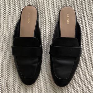Aldo black mules